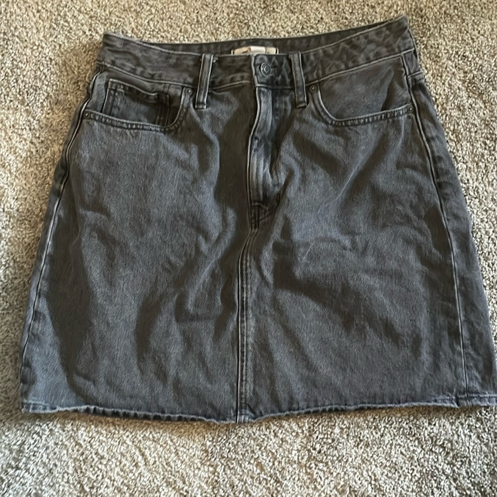 Madewell Gray Denim Skirt